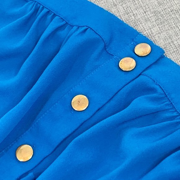 Arden B. Blue‎ Strapless Top Size XS 100% polyester Front Tie Soft Flowy - Picture 7 of 10